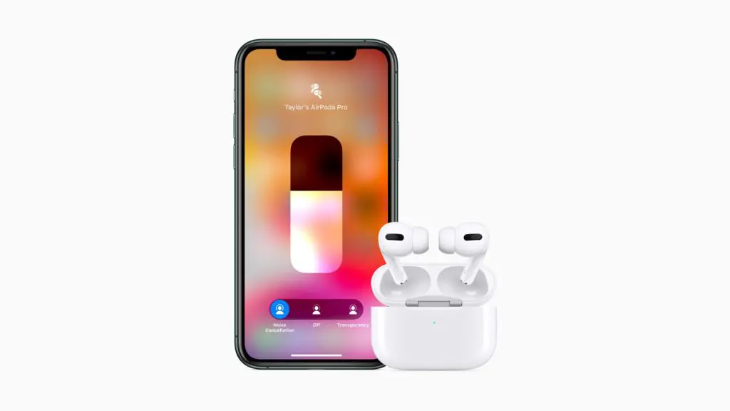 Les AirPods Pro contrôlables depuis son iPhone.
